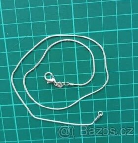 Nový dámský stříbrný Kulaté řetízek náhrdelník 925 45 cm