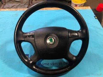 Kožený volant + airbag Octavia