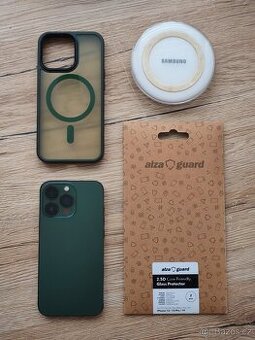 ZÁRUKA - iPhone 13 Pro 256GB Alpine Green + příslušenství