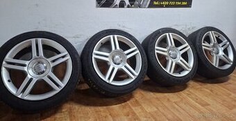 Alu kola R17 5x112 Audi + letní pneu 225/45/17 Continental