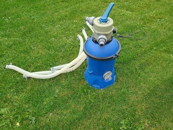 Písková filtrace + vysavač + síťka