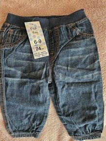 NOVÉ DĚTSKÉ/KOJENECKÉ DŽÍNY VEL. 74