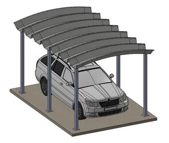 Střecha / přístřešek - ocelové díly