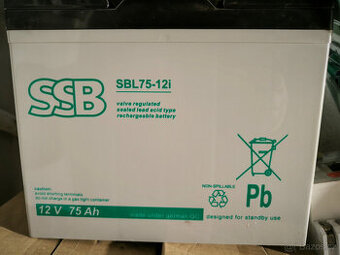 Akumulátor udržovací 12V/75Ah