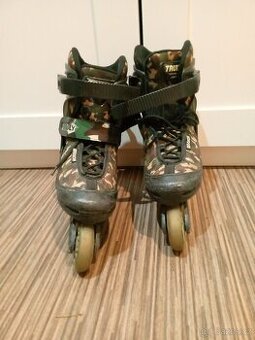 Kolečkové brusle TRULY® MISSION khaki vel.S (30-33)