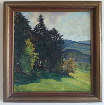 Václav Materna - Na kraji lesa - Obraz