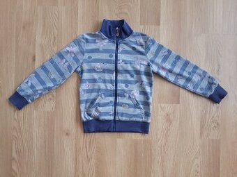 MIKINA NA ZIP • TEPLÁKOVÁ BUNDA • vel. 128/134
