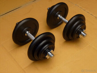 činky 2x20kg za 2990,-kč