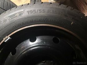Zimní pneumatiky 195/55/r15 plus 4x rafky