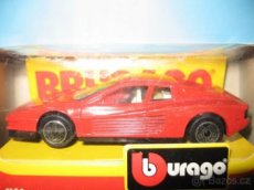 Auta, modely Buraqgo - Ferrari 438 - 1/43, "angličáky"