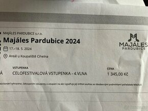 Vstupenka Majáles Pardubice