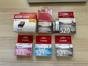 Originál nové Canon Cartridge CLI 521 C,M,Y,BK a PGI 520BK