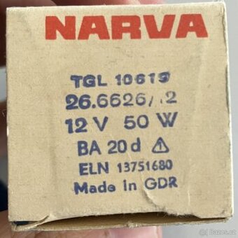 Žárovky NARVA 12V 50W - 1