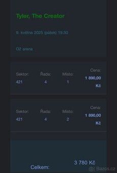 2 Listky na Tylera The Createra
