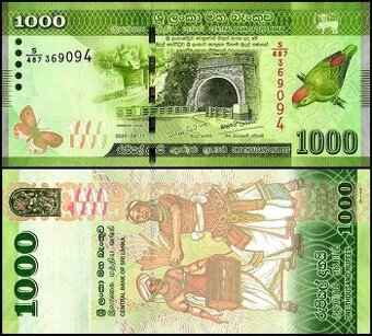 Srí Lanka - 1000 Rupií bankovka, 2020, UNC