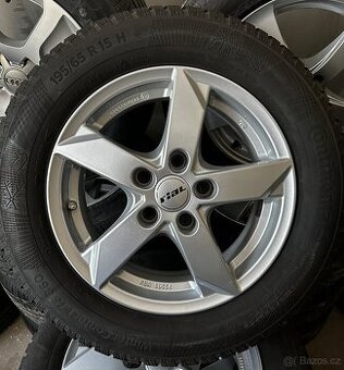 5x112 R15 6J ET43 Rial Kodiak + 195/65 R15 zimné Continental
