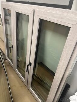 PVC okno inter.dekor dřeva ext.antracit