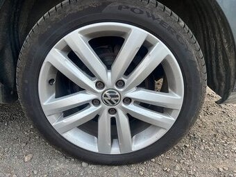 Originální kola Volkswagen R17 + zánovní Pirelli 225/45/17