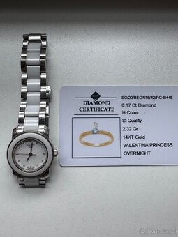Dámské hodinky TISSOT Cera Diamonds + certifikát