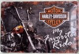 Plechová cedule-Harley-Davidson (My Favorite Ride)