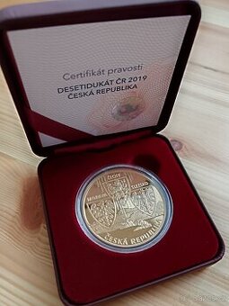 Zlatý 10 Dukát ČR 2019 Česká Republika Proof pouze 100ks