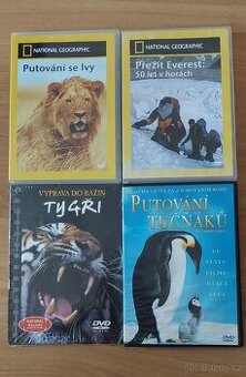 DVD-Putování se lvy, Přežít Everest, Tygři, Putování tučňáků