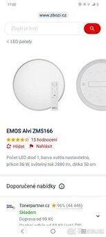 Led světlo Emos d=50cm