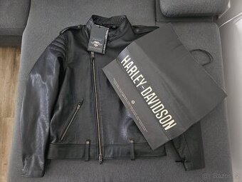 Nová kožená bunda Harley Davidson XL včetně chráničů
