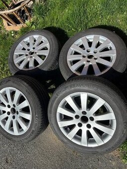 Alu kola 5x112r16 letní pneu 205/55r16