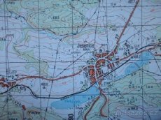 Vojenská profesionální tajná mapa Jesenice ČSLA