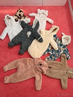 Zimní overaly vel. 68 – TOP STAV