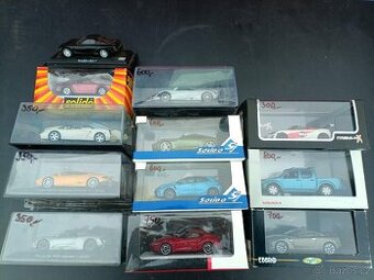 Modely Porsche, Nissan, Toyota atd 1:43