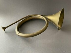 Starožitná mosazná trumpetka - 1