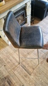 2x kožene barové židle - 1