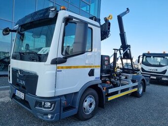 NOSIČ KONTEJNERU MAN TGL S HYDRAULICKOU RUKOU HIAB