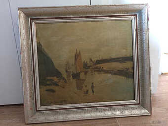 Replika obrazu umělce Claude Monet, velmi zachovalá