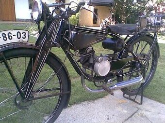Předválečný motocykl čz bezrychlostka motokolo 98