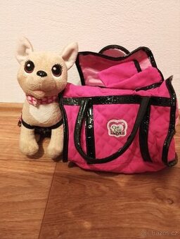 Pes v nosící tašce