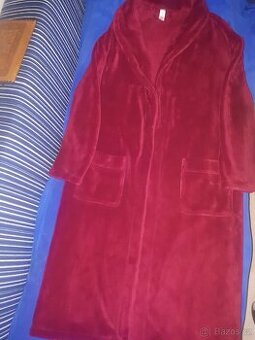 Velmi teplý nenošený župan XL - mikroplyš