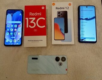 Prodám Xiaomi Redmi 13C 5G + Redmi 12 (oba 128 GB) – balíček
