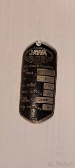 Štítek Jawa 20