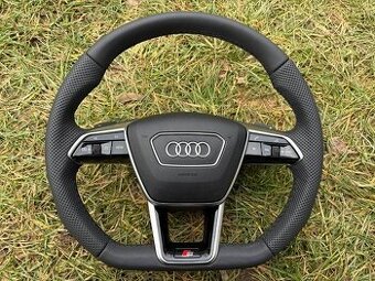 AUDI sportovy volant kozeny zkoseny