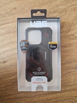 Kryt iPhone 15 Pro UAG Monarch Pro MagSafe Kevlar Black
