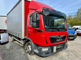 MAN TGL 12250/4X2/valník/shrnovačka/