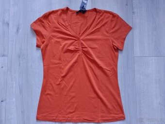 Tričko oranžové L-XL, nové