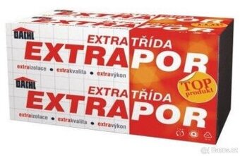 Prodám šedý fasádní polystyren 160 mm EXTRAPOR 70F