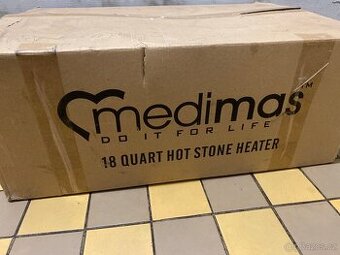 Hot Stone masáž – kompletní sada 64 ks + ohřívač 18 l (nepou