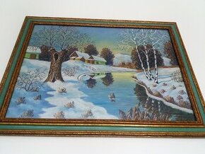 Obrázek, zima na Moravě