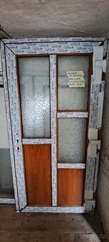 NOVÉ Vchodové dveře GEALAN - Dvojsklo-Zlatý Dub