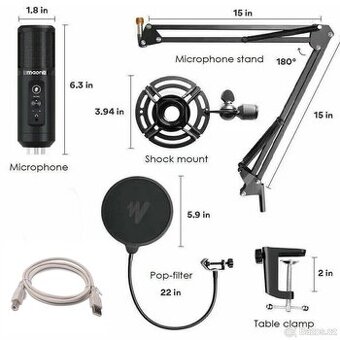 Kondenzátorový stolní mikrofon MAONO AU-PM422